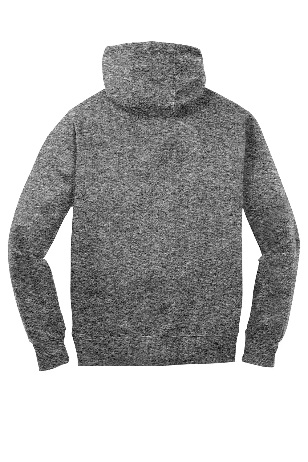 Sport-Tek Mens Shrink Resistant Fleece Hooded Sweatshirt Hoodie w/ Pouch Pocket - Heather Vintage Grey