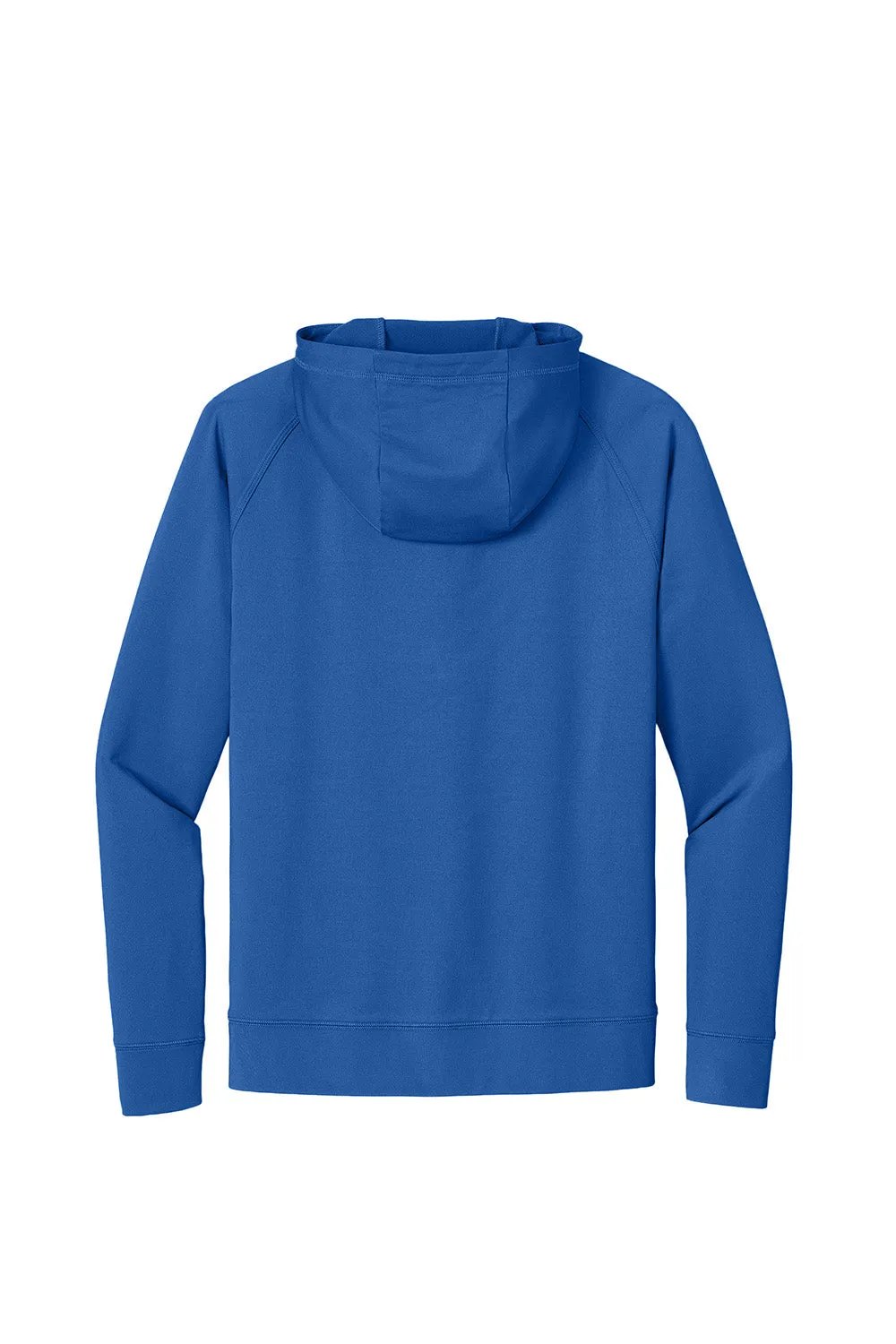 Sport-Tek Mens Sport-Wick Moisture Wicking 1/4 Zip Hooded Sweatshirt Hoodie w/ Pouch Pocket - True Royal Blue
