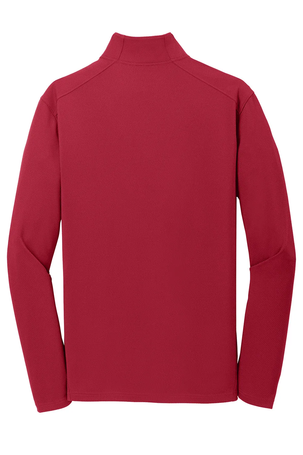 Sport-Tek Mens Sport-Wick Moisture Wicking 1/4 Zip Sweatshirt - Deep Red