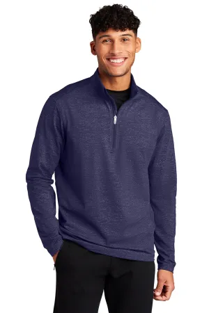 Sport-Tek Mens Sport-Wick Moisture Wicking 1/4 Zip Sweatshirt - True Navy Blue - Closeout Clothing Sport-Tek