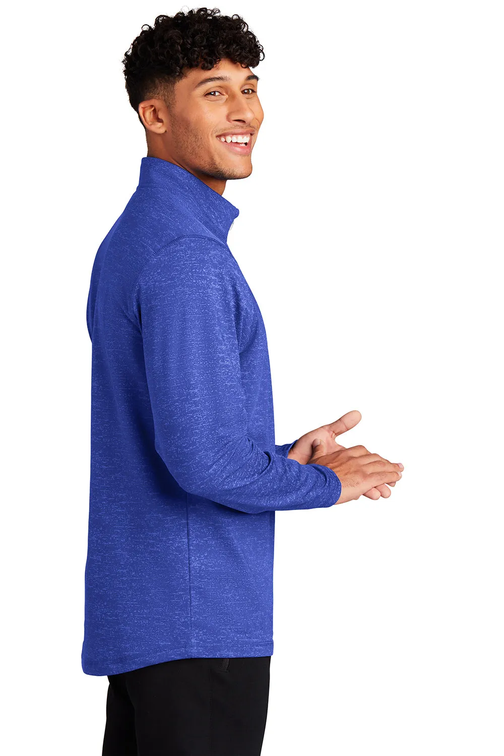 Sport-Tek Mens Sport-Wick Moisture Wicking 1/4 Zip Sweatshirt - True Royal Blue - Closeout Clothing Sport-Tek