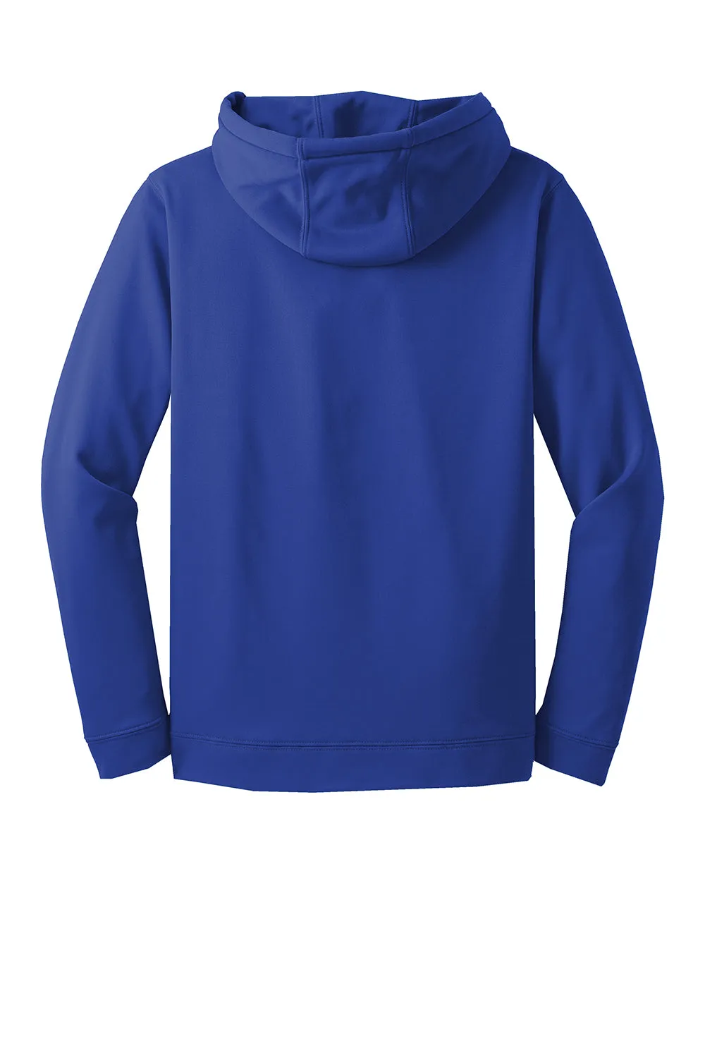 Sport-Tek Mens Sport-Wick Moisture Wicking Fleece Hooded Sweatshirt Hoodie w/ Pouch Pocket - True Royal Blue Clothing Sport-Tek