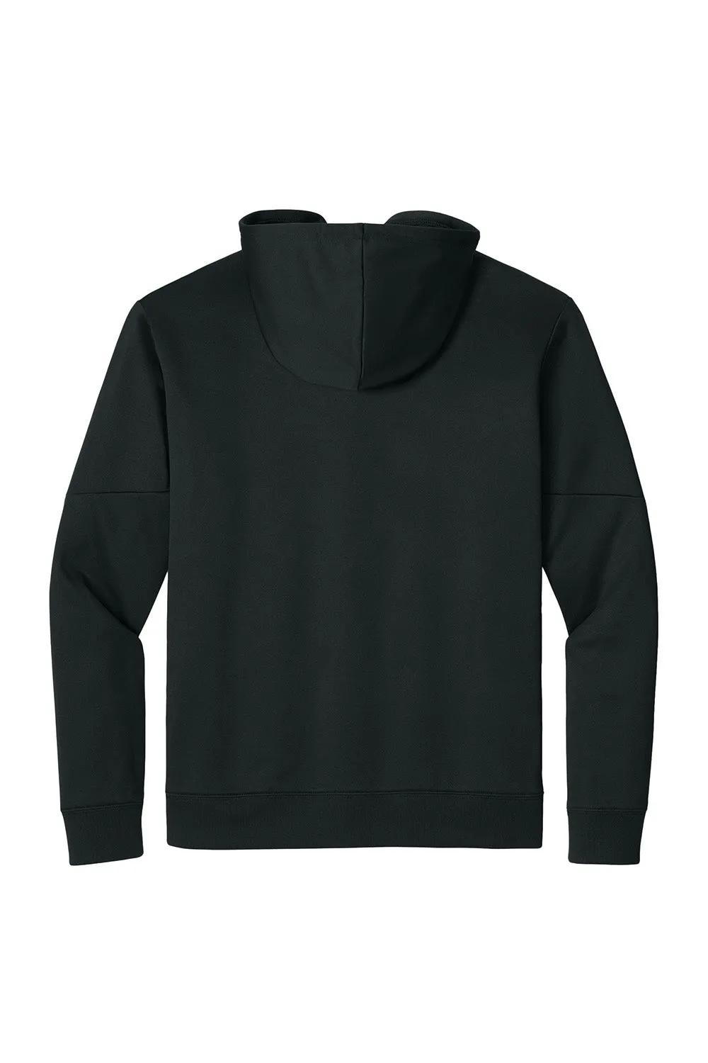 Sport-Tek Mens Sport-Wick Moisture Wicking United Fleece Hooded Sweatshirt Hoodie w/ Pouch Pocket - Black/Gold
