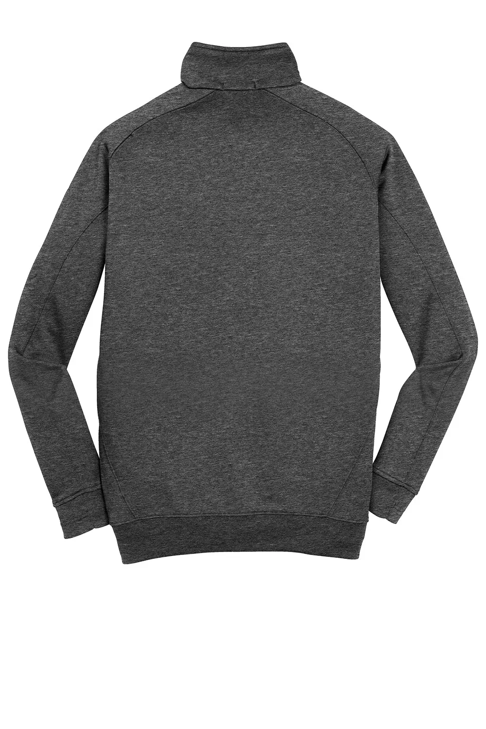 Sport-Tek Mens Tech Moisture Wicking Fleece 1/4 Zip Sweatshirt w/ Pocket - Heather Graphite Grey Clothing Sport-Tek