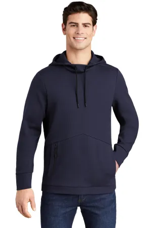 Sport-Tek Mens Triumph Fleece Hooded Sweatshirt Hoodie w/ Pouch Pocket - Navy Blue Clothing Sport-Tek