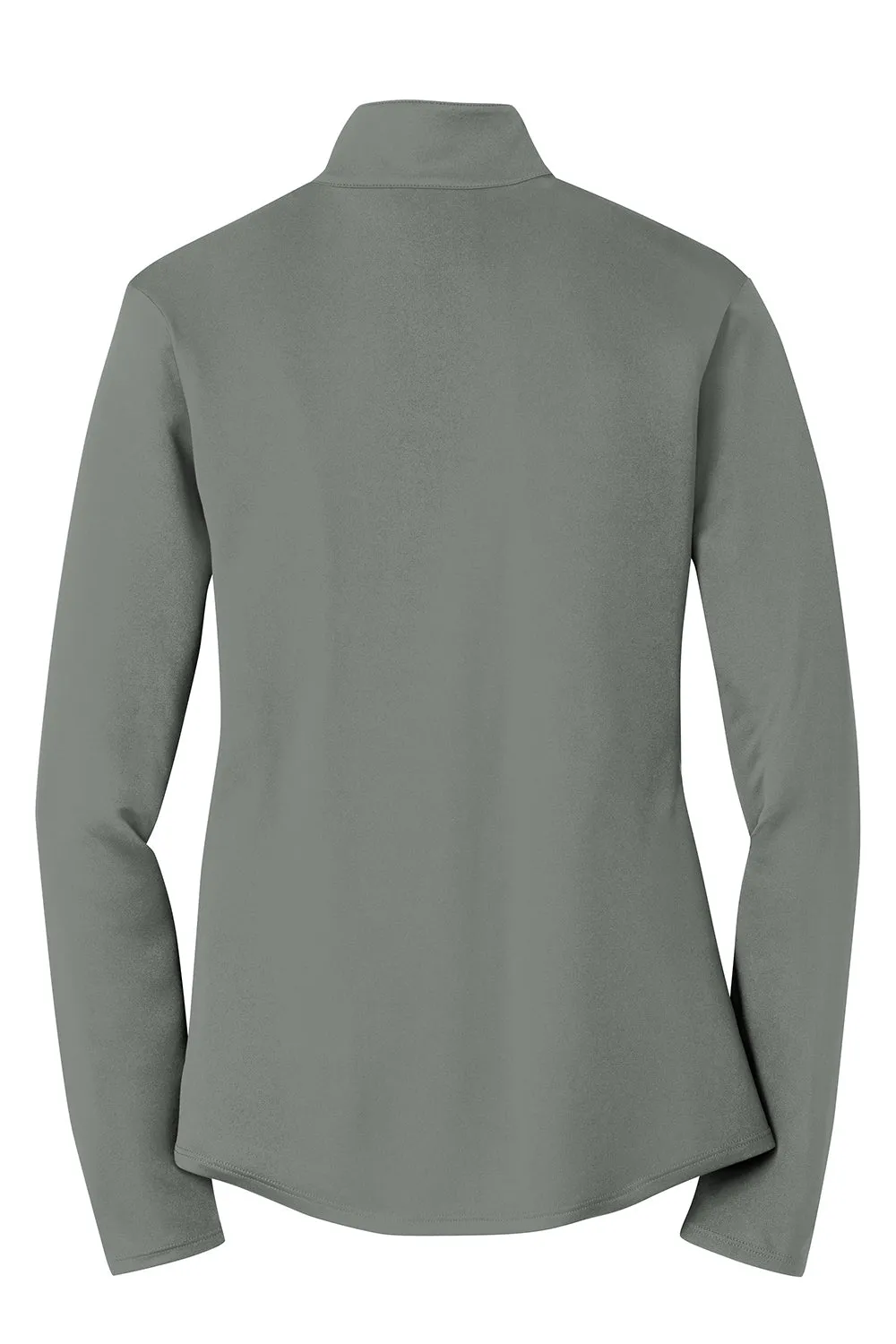Sport-Tek Womens Competitor Moisture Wicking 1/4 Zip Sweatshirt - Concrete Grey