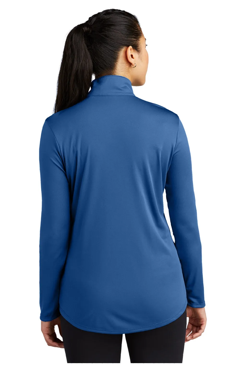 Sport-Tek Womens Competitor Moisture Wicking 1/4 Zip Sweatshirt - Royal Blue