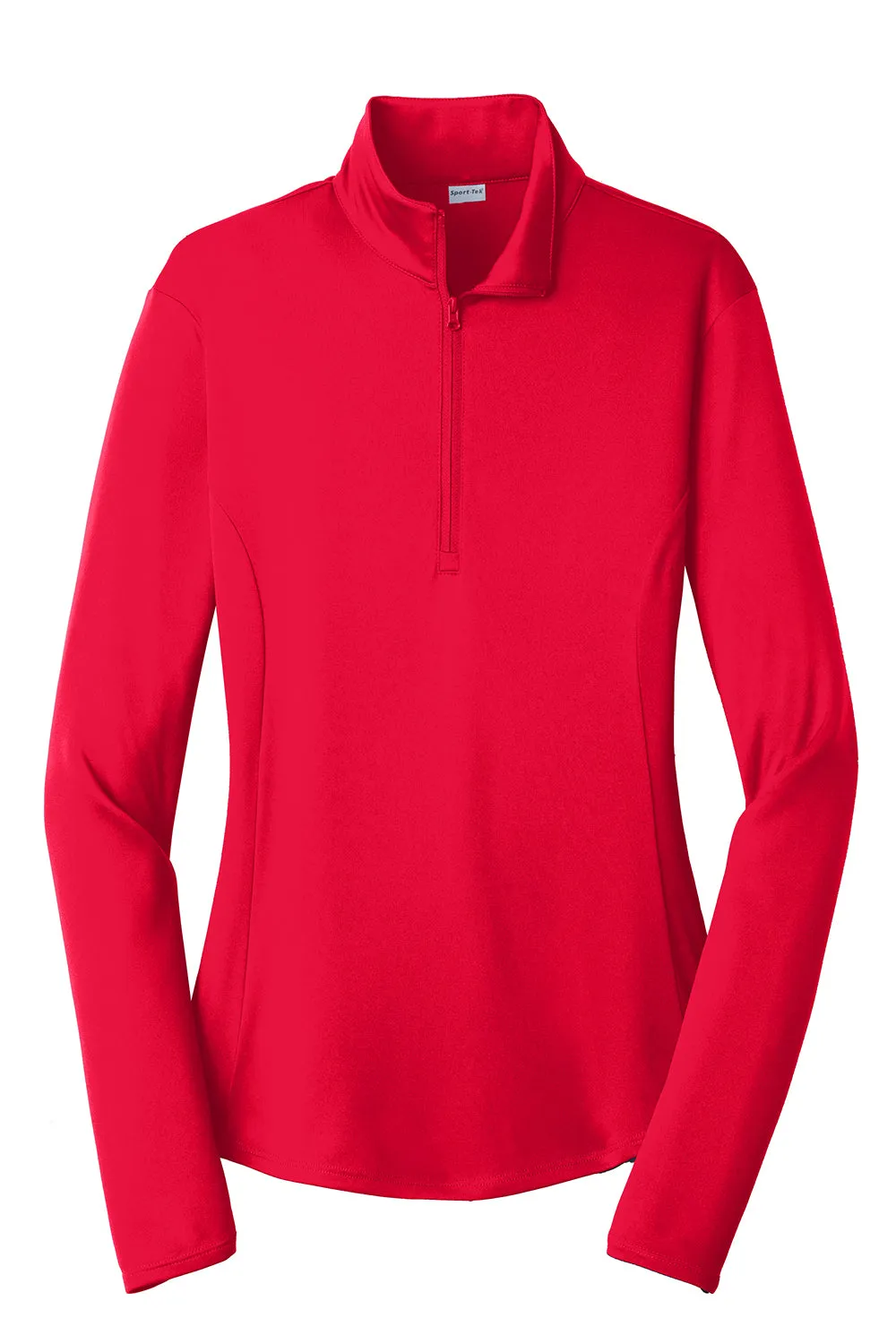 Sport-Tek Womens Competitor Moisture Wicking 1/4 Zip Sweatshirt - True Red