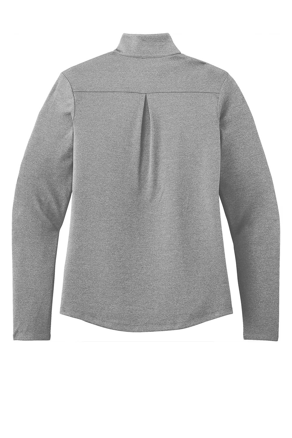 Sport-Tek Womens Endeavor Moisture Wicking 1/4 Zip Sweatshirt - Heather Light Grey