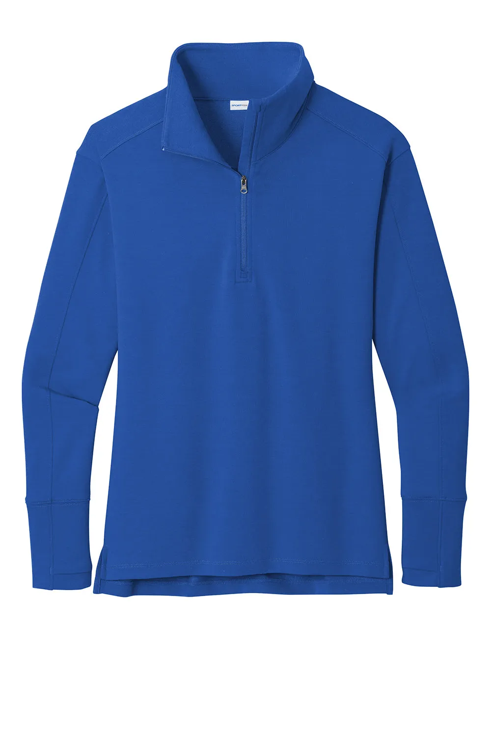 Sport-Tek Womens Flex Fleece Moisture Wicking 1/4 Zip Sweatshirt - True Royal Blue