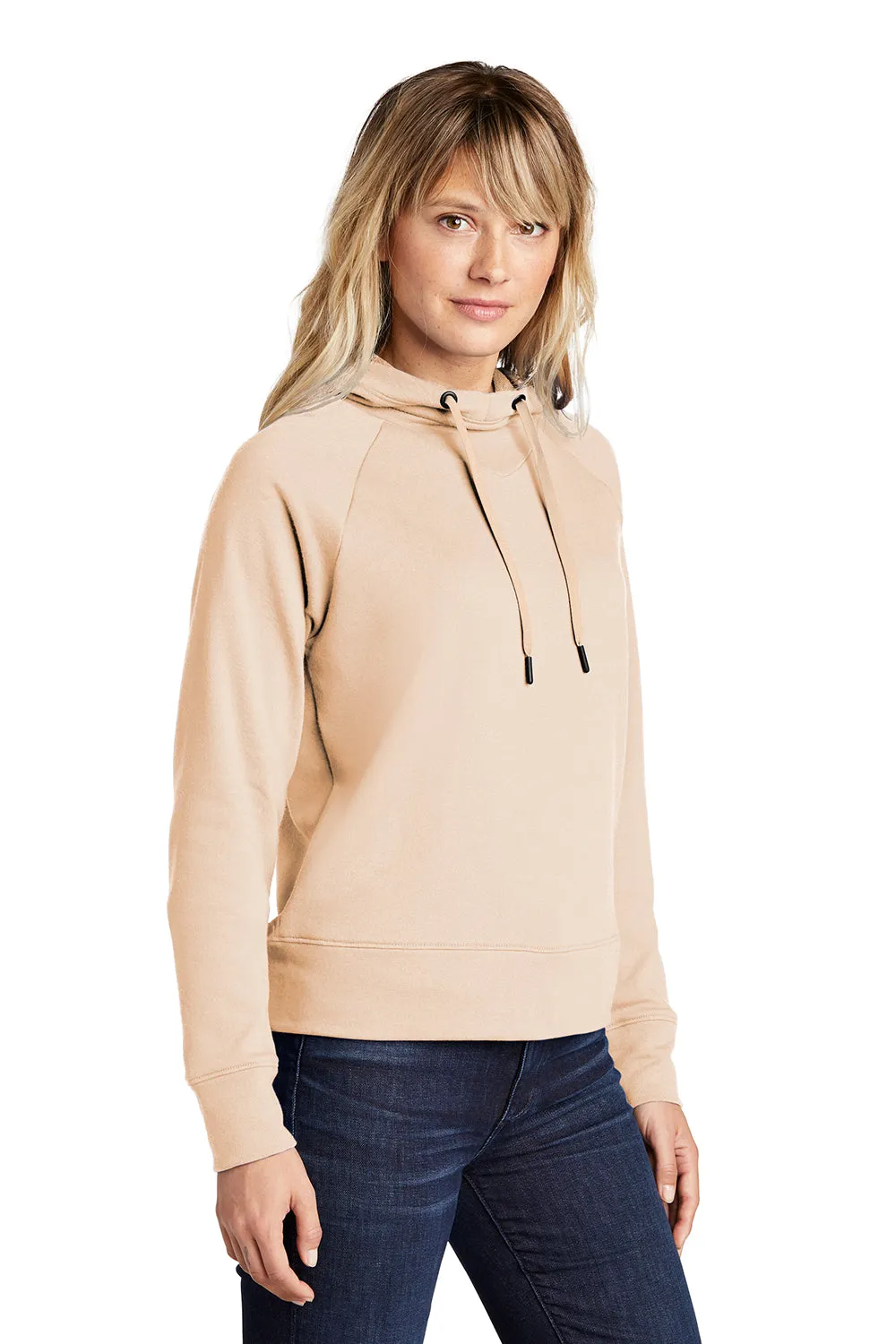 Sport-Tek Womens French Terry Hooded Sweatshirt Hoodie - Ecru - Closeout