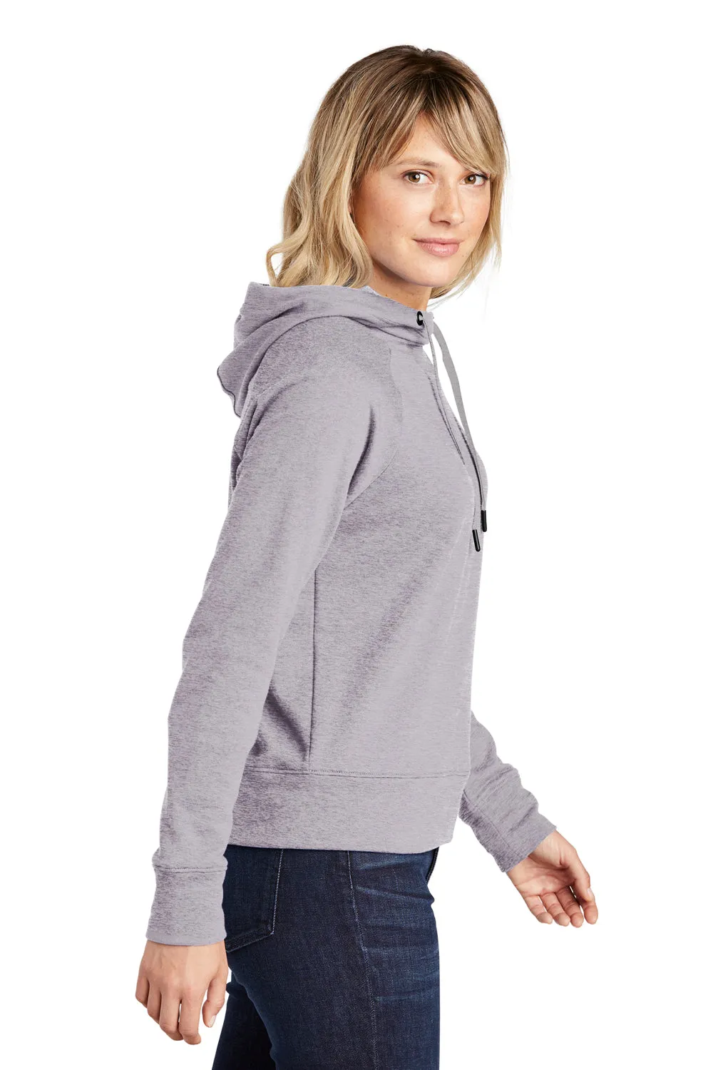 Sport-Tek Womens French Terry Hooded Sweatshirt Hoodie - Heather Grey - Closeout Clothing Sport-Tek