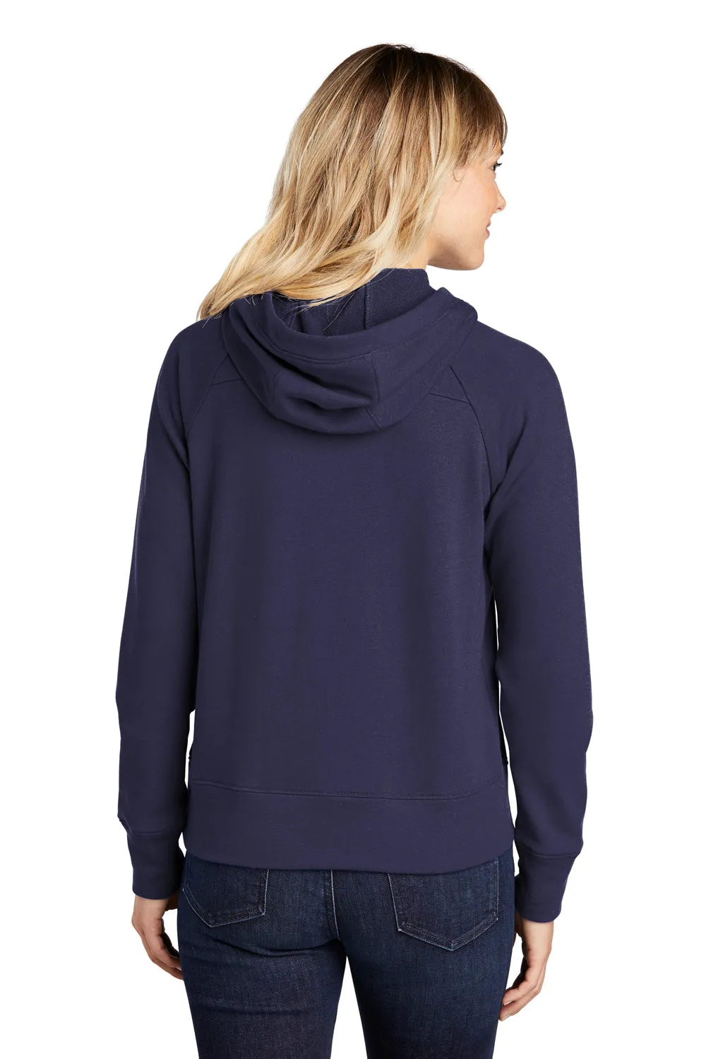 Sport-Tek Womens French Terry Hooded Sweatshirt Hoodie - True Navy Blue - Closeout