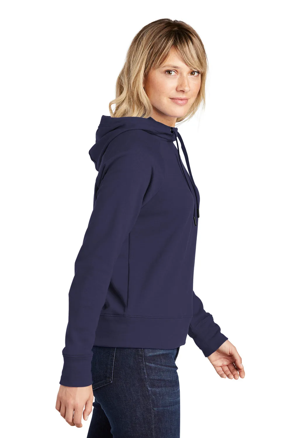 Sport-Tek Womens French Terry Hooded Sweatshirt Hoodie - True Navy Blue - Closeout