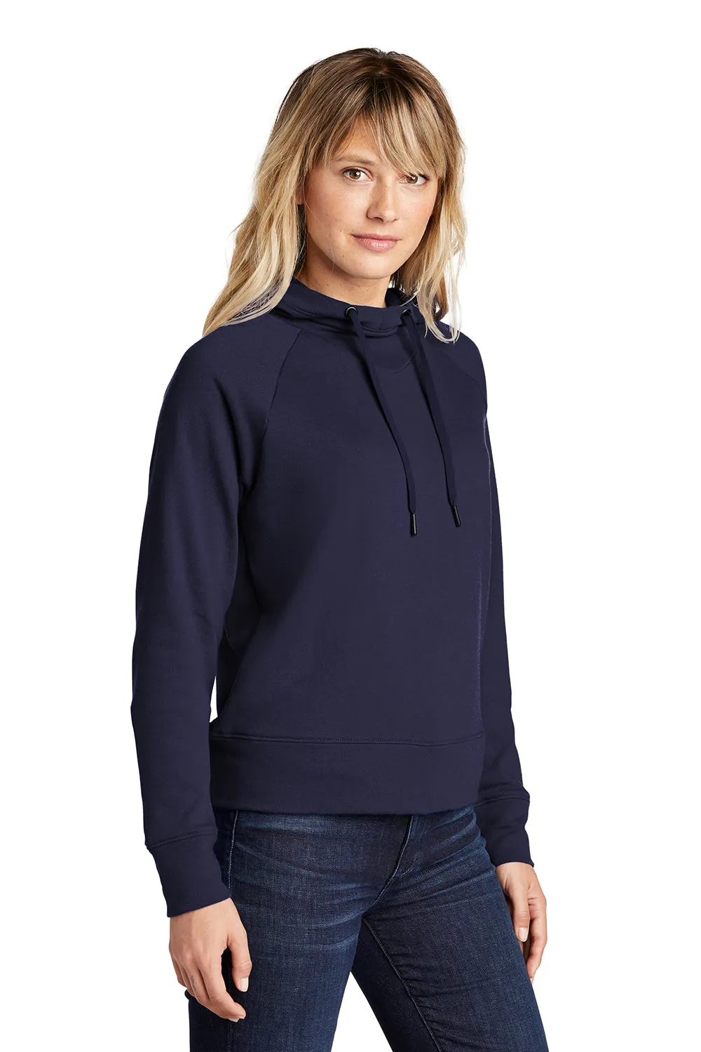 Sport-Tek Womens French Terry Hooded Sweatshirt Hoodie - True Navy Blue - Closeout