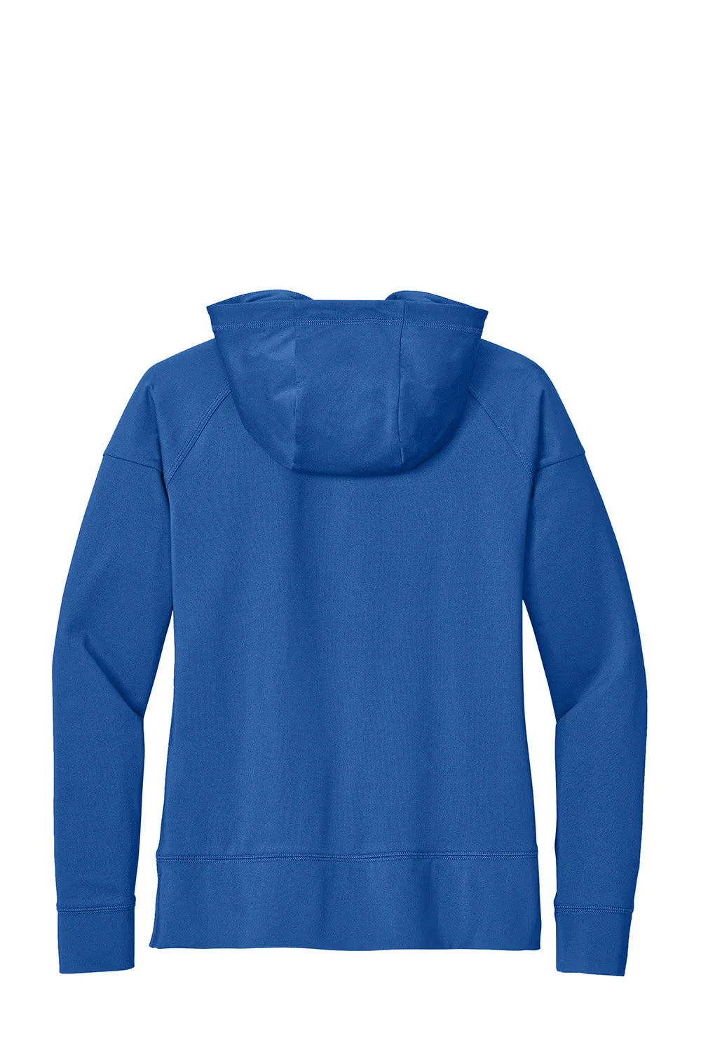 Sport-Tek Womens Sport-Wick Moisture Wicking 1/4 Zip Hooded Sweatshirt Hoodie w/ Pouch Pocket - True Royal Blue