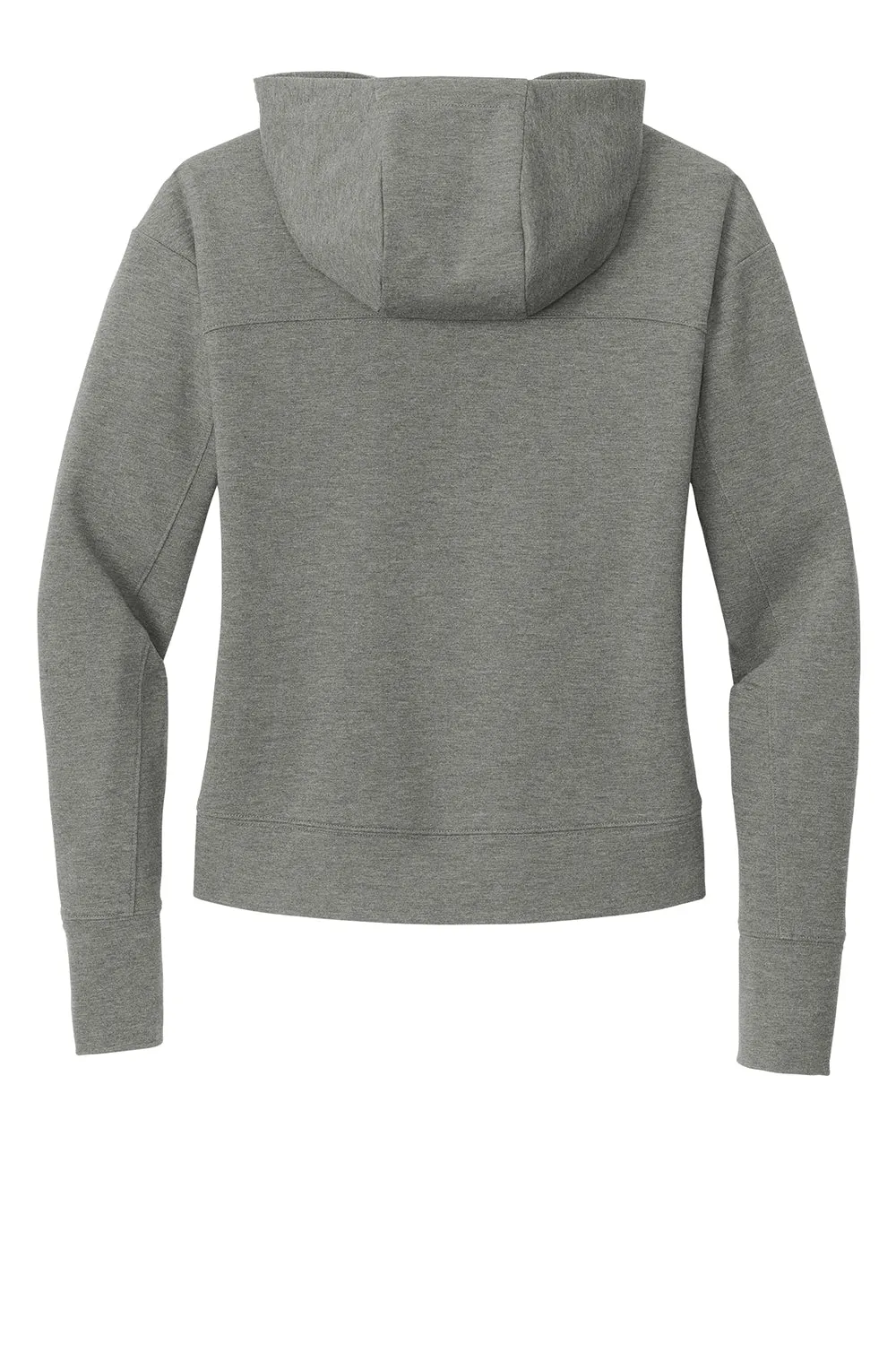 Sport-Tek Womens Sport-Wick Moisture Wicking Flex Fleece Hooded Sweatshirt Hoodie - Heather Light Grey
