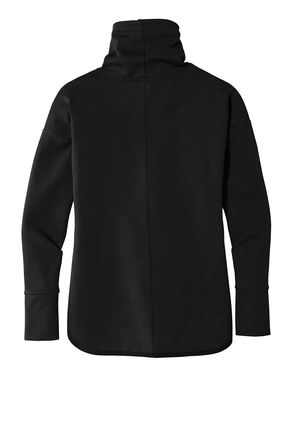 Sport-Tek Womens Triumph Fleece Cowl Neck Sweatshirt w/ Pocket - Black