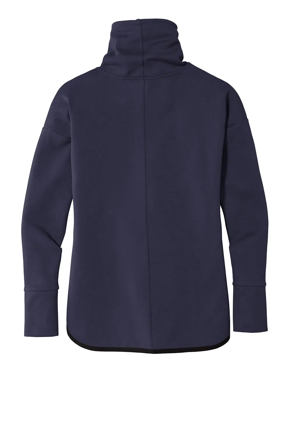Sport-Tek Womens Triumph Fleece Cowl Neck Sweatshirt w/ Pocket - Navy Blue - Closeout