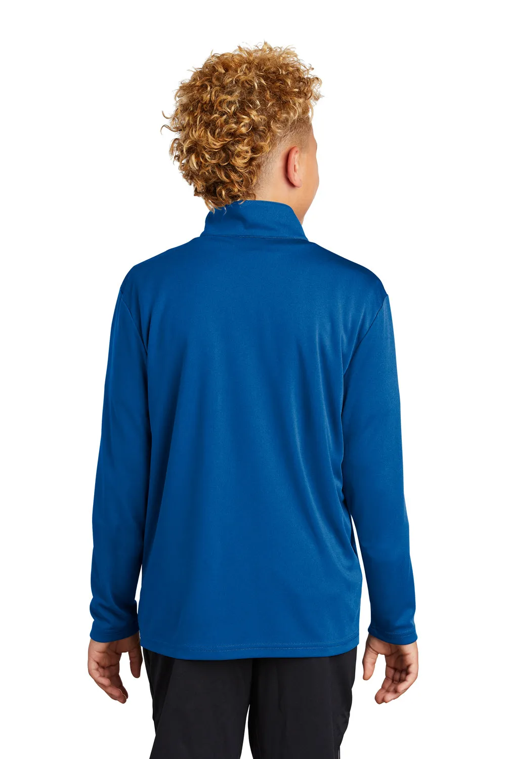 Sport-Tek Youth Competitor Moisture Wicking 1/4 Zip Sweatshirt - Royal Blue