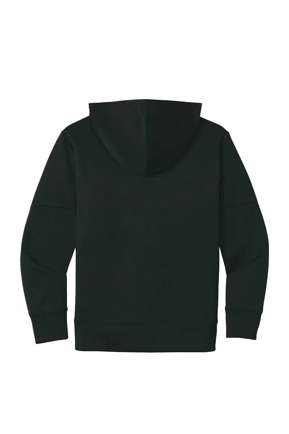 Sport-Tek Youth Sport-Wick Moisture Wicking United Fleece Hooded Sweatshirt Hoodie w/ Pouch Pocket - Black/Deep Red