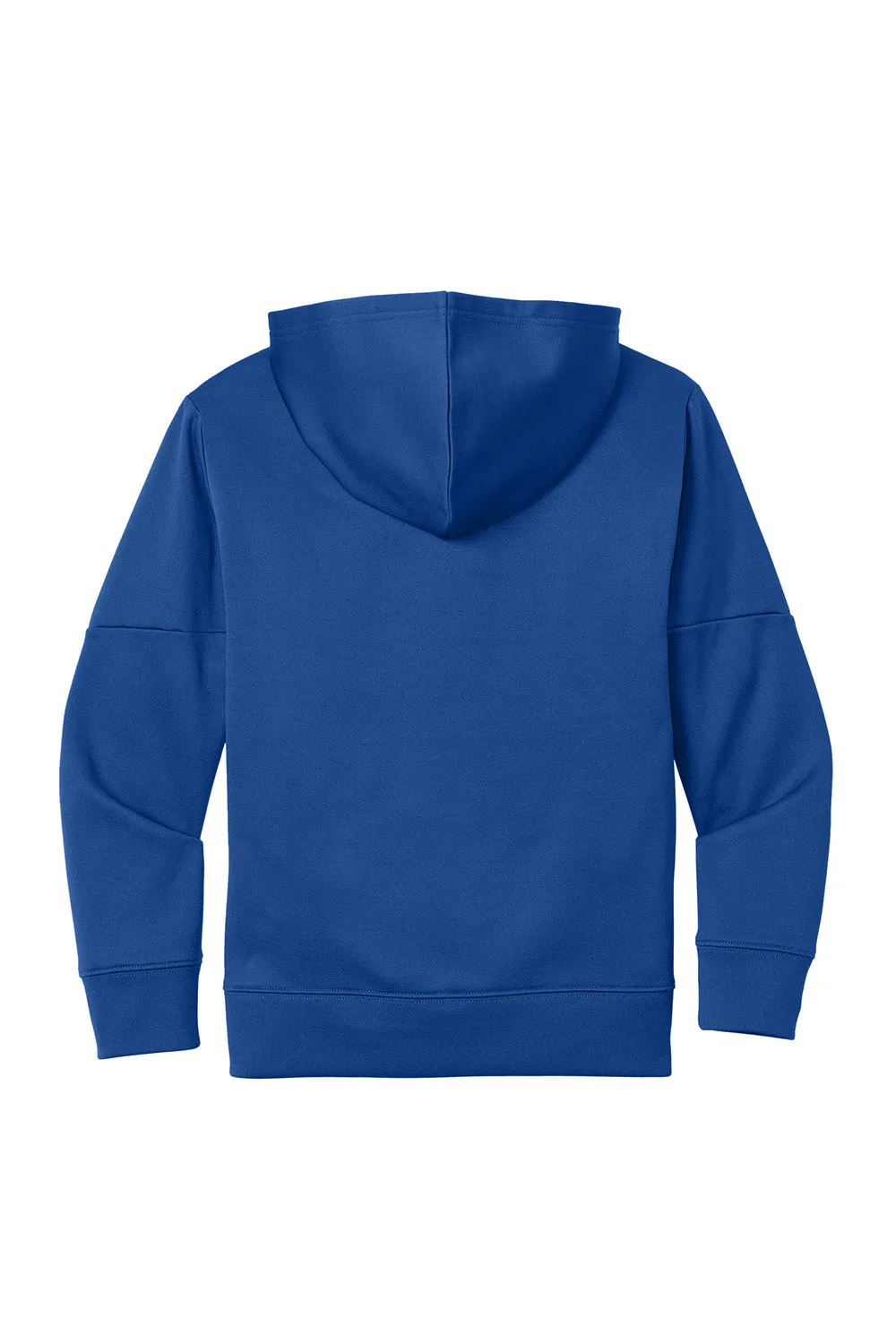 Sport-Tek Youth Sport-Wick Moisture Wicking United Fleece Hooded Sweatshirt Hoodie w/ Pouch Pocket - True Royal Blue/White Clothing Sport-Tek