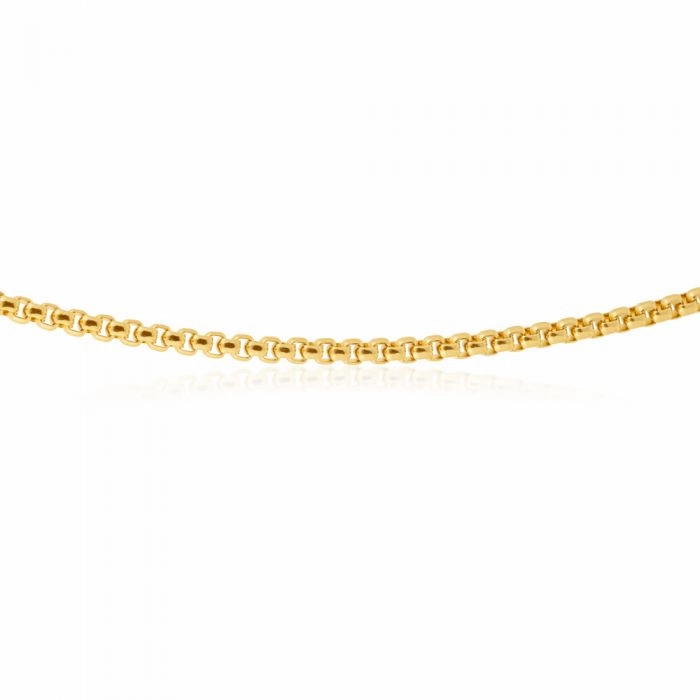 Stainless Steel Gold Plated 55cm Box Chain