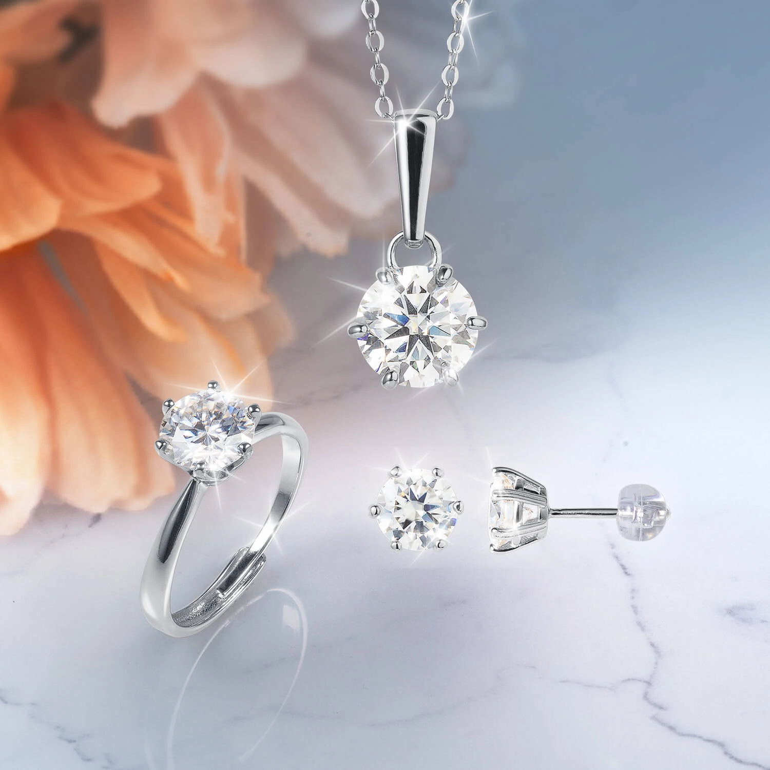 Stardust Moissanite Earrings