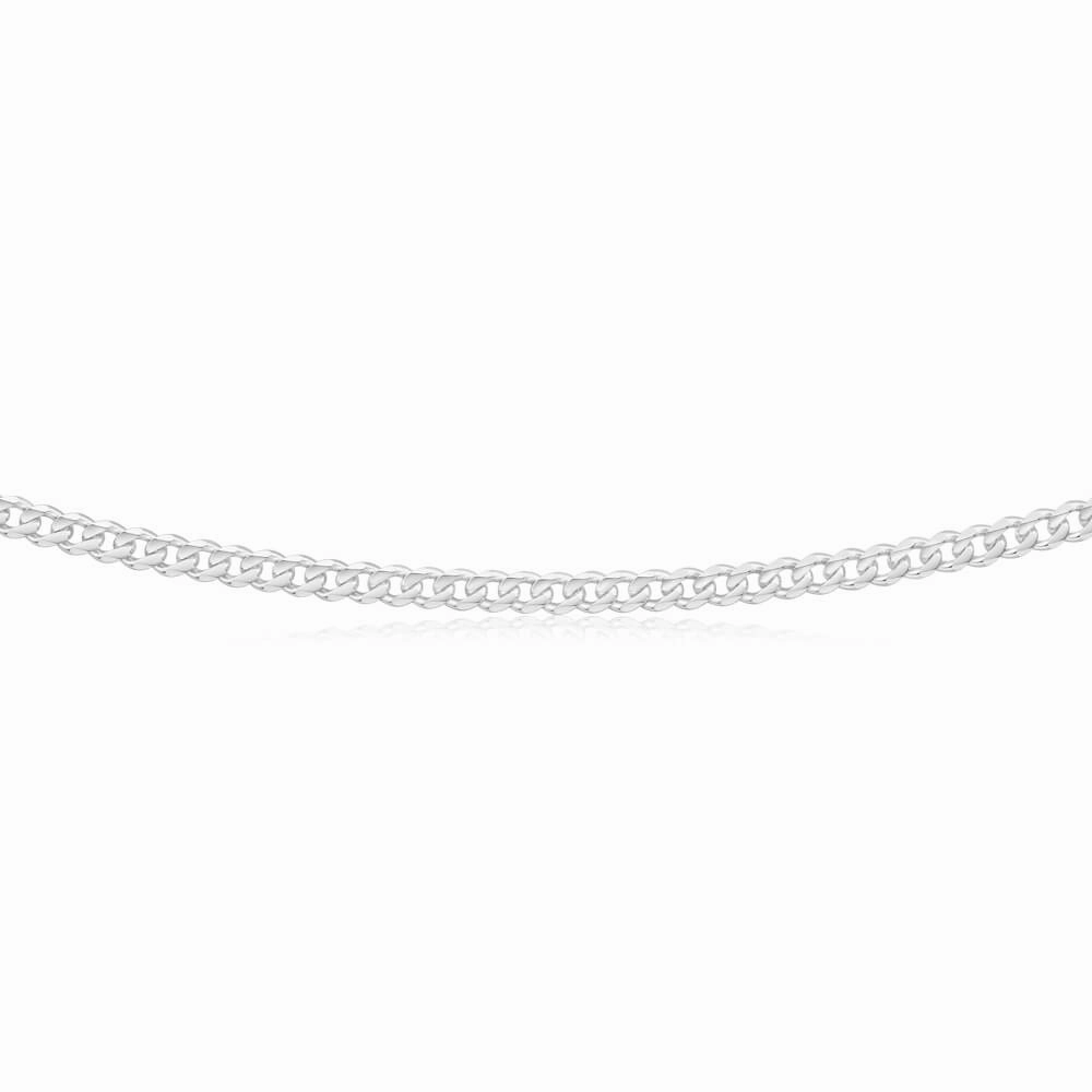 Sterling Silver 100 Gauge Diamond Cut 50cm Curb Chain