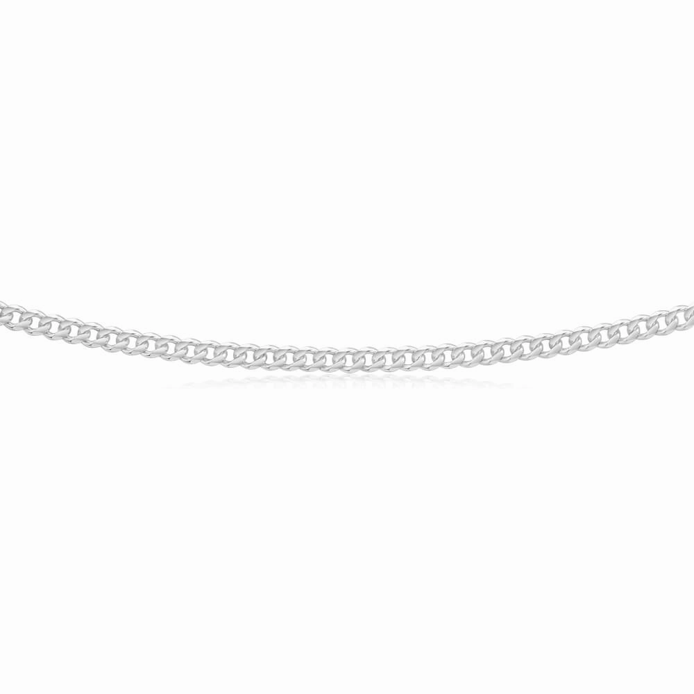 Sterling Silver 100 Gauge Diamond Cut 55cm Curb Chain