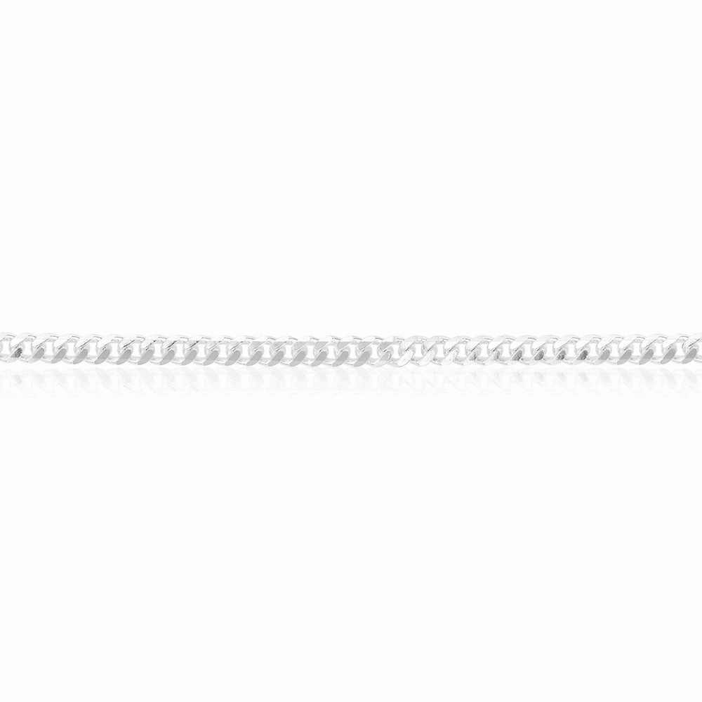 Sterling Silver 100 Gauge Diamond Cut 60cm Curb Chain