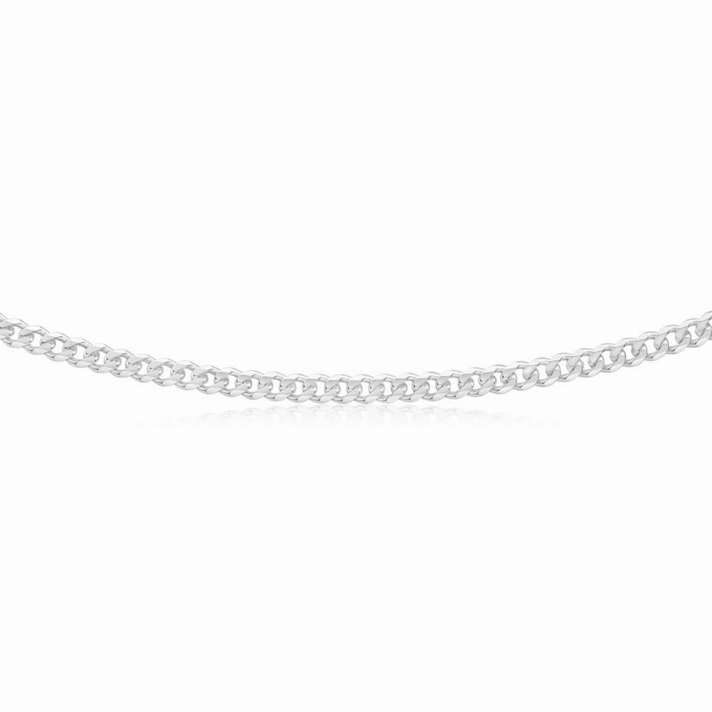 Sterling Silver 120 Gauge Diamond Cut 60cm Curb Chain