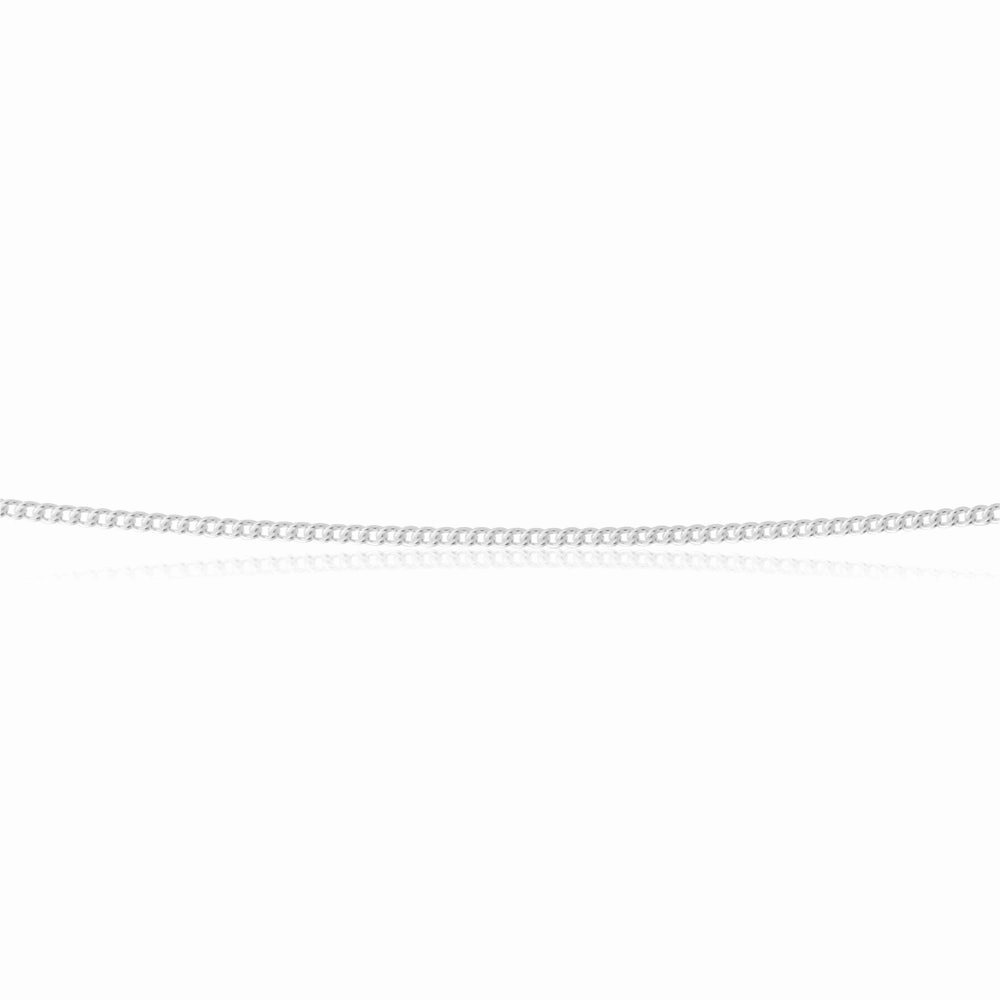 Sterling Silver 30 Gauge 45cm Curb Chain