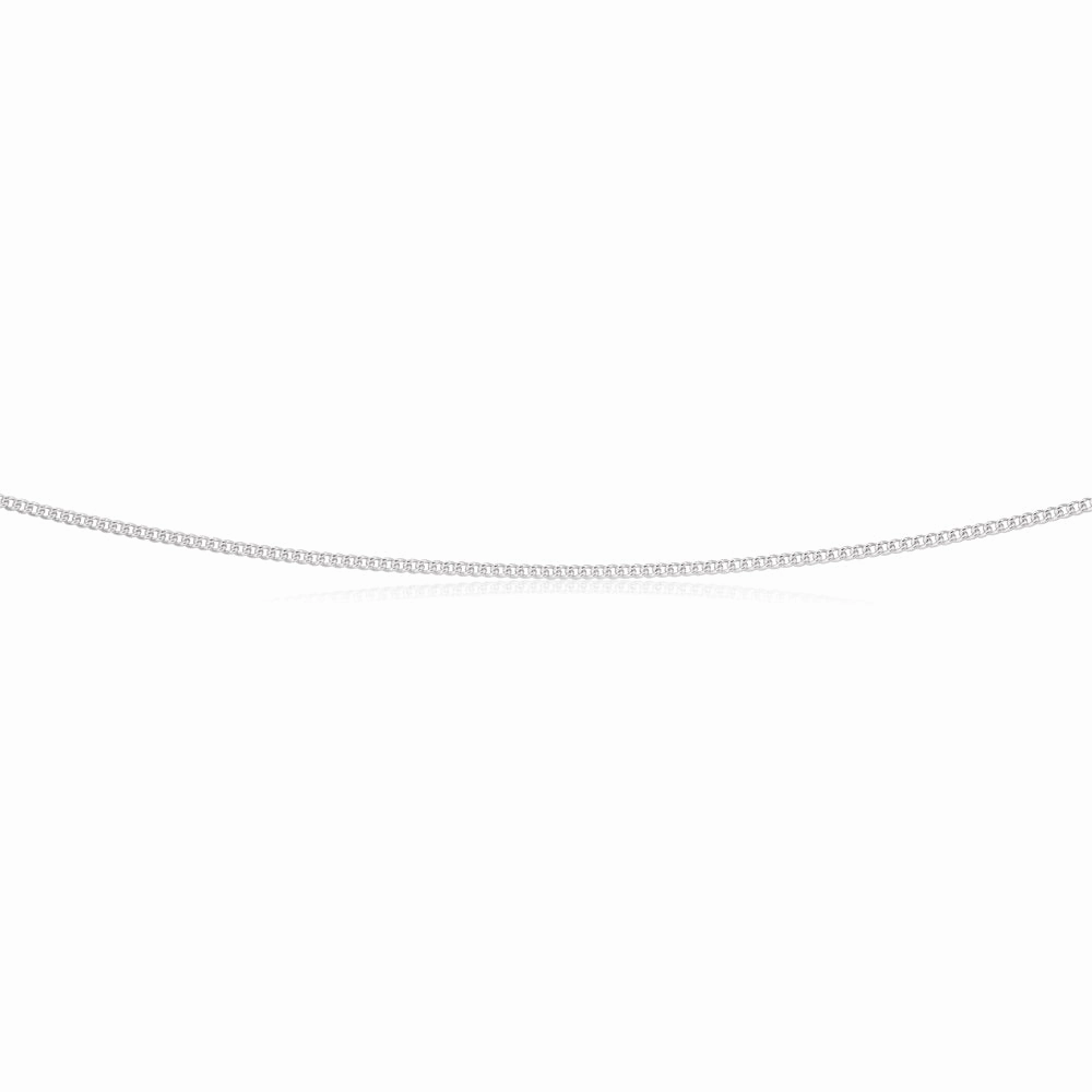 Sterling Silver 45cm 40 Gauge Curb Chain