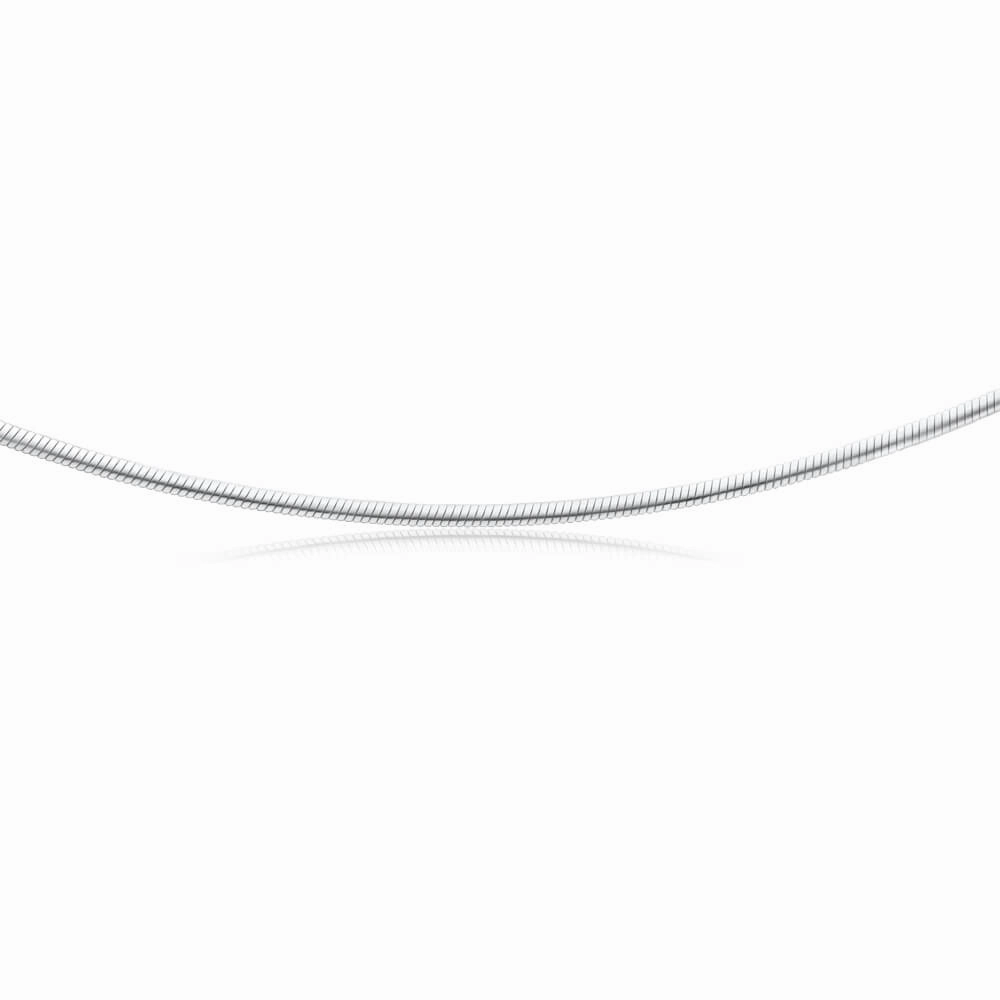 Sterling Silver 45cm 60 Gauge Flat Snake Chain