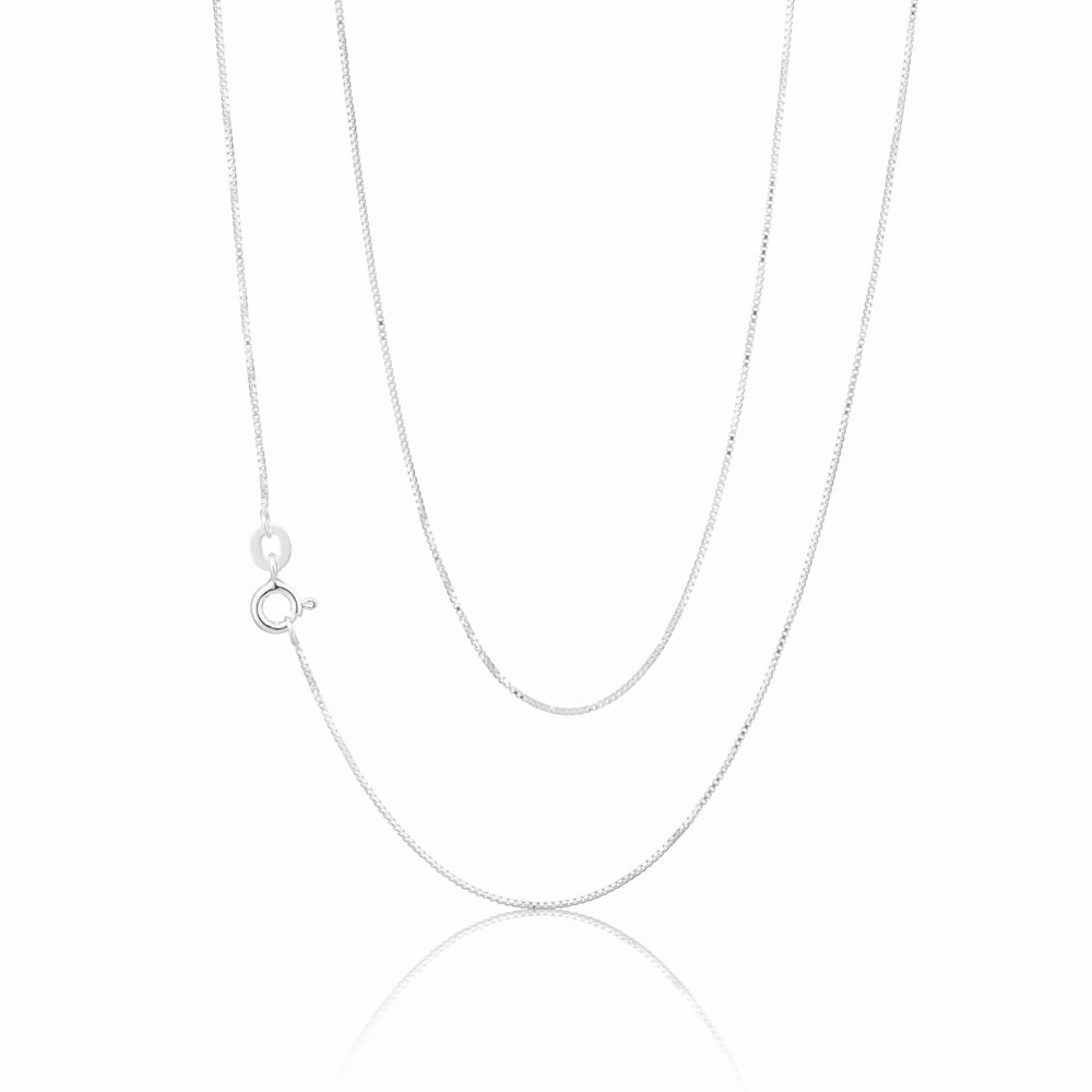 Sterling Silver 45cm 70 Gauge Box Chain