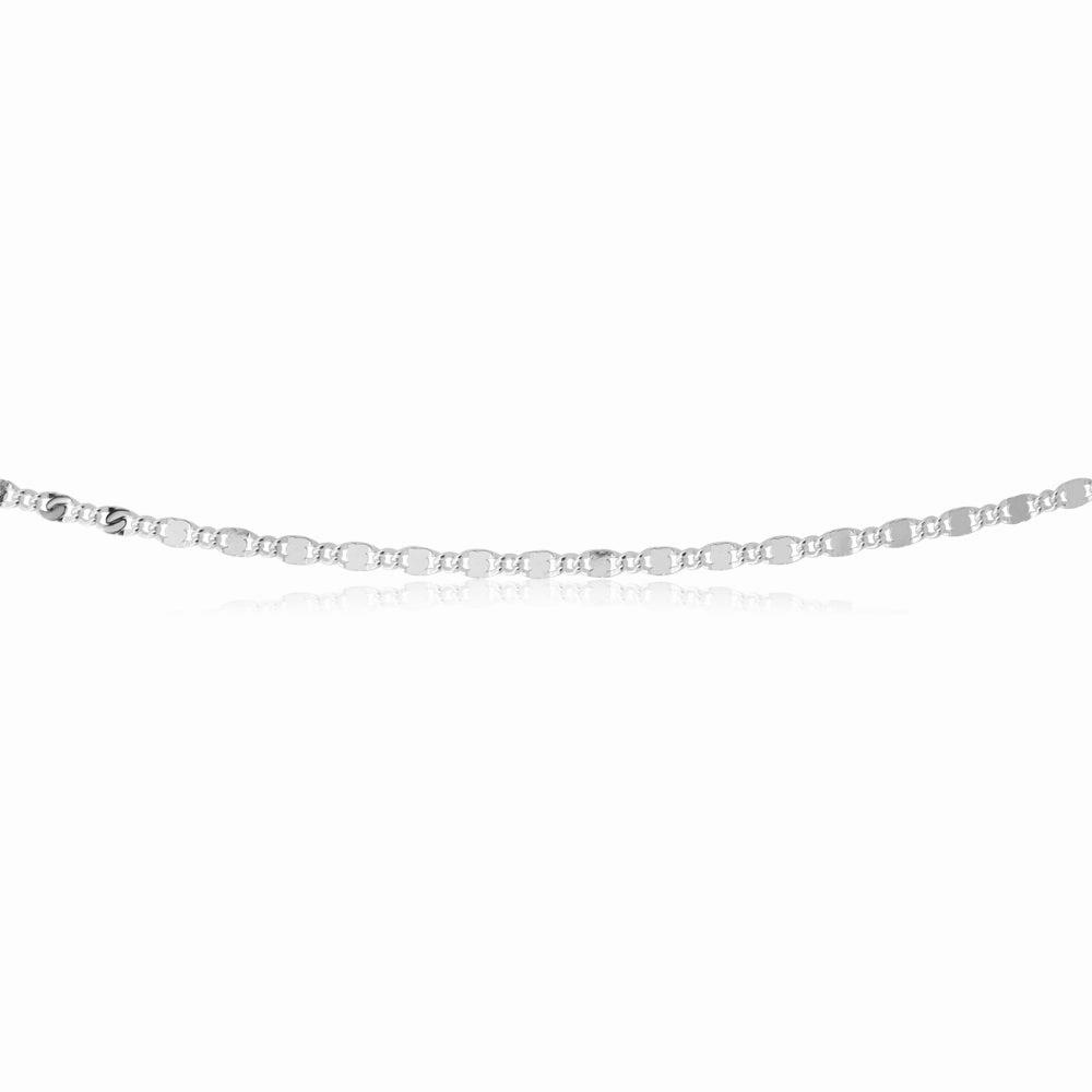 Sterling Silver 45cm Fancy Dicut Chain
