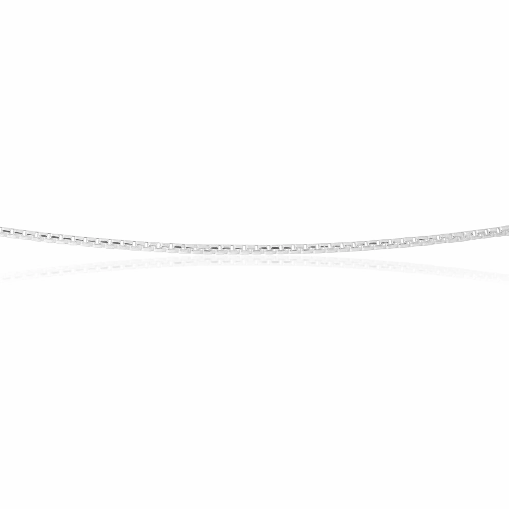 Sterling Silver 45cm Square Box Chain