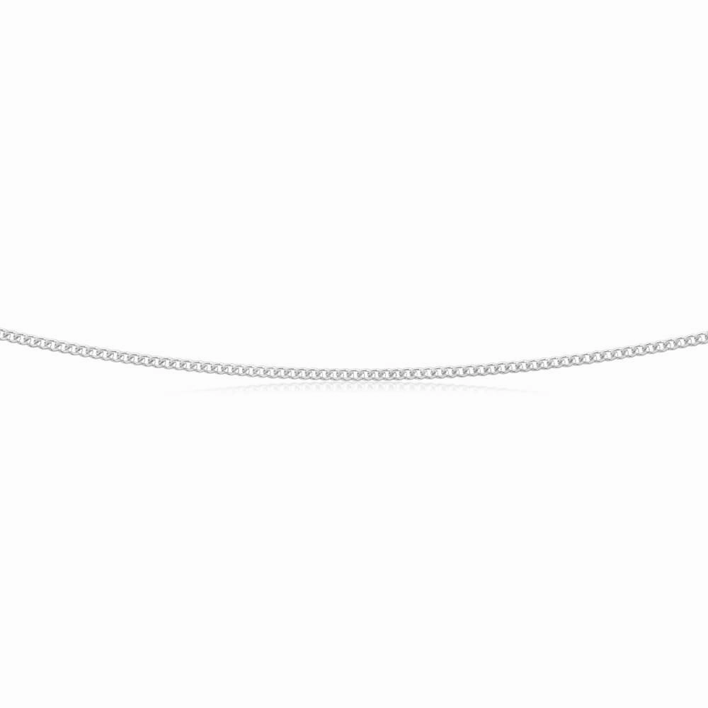 Sterling Silver 50cm 40 Gauge Dicut Curb Chain