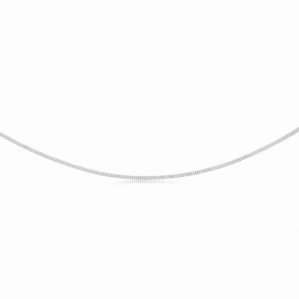 Sterling Silver 50cm 40 Gauge Double Curb Chain