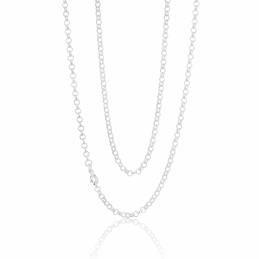 Sterling Silver 55cm 70 Gauge Belcher Chain