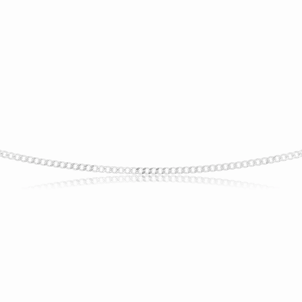 Sterling Silver 60 Gauge Curb Chain 45cm
