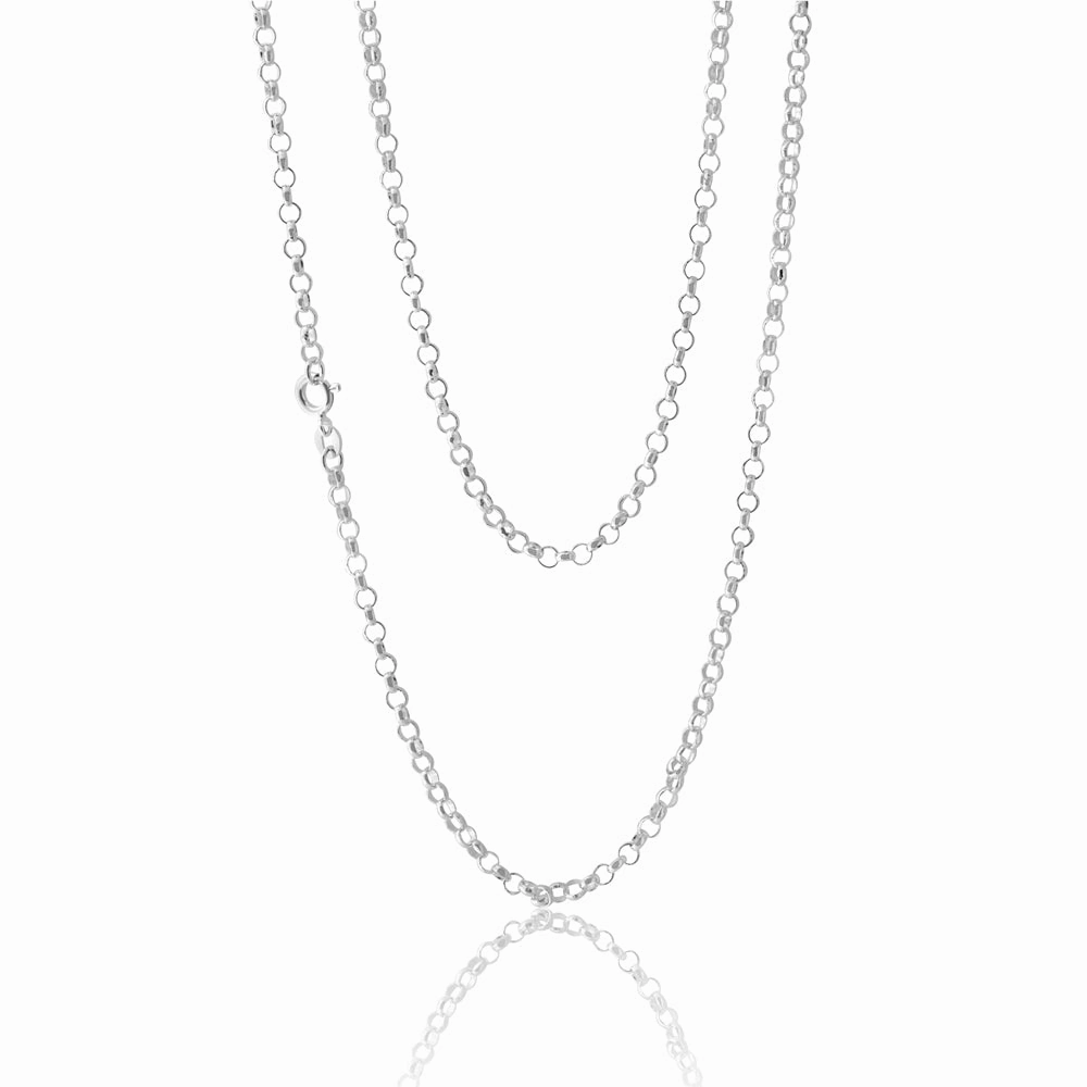 Sterling Silver 70 Gauge 70cm Belcher Chain