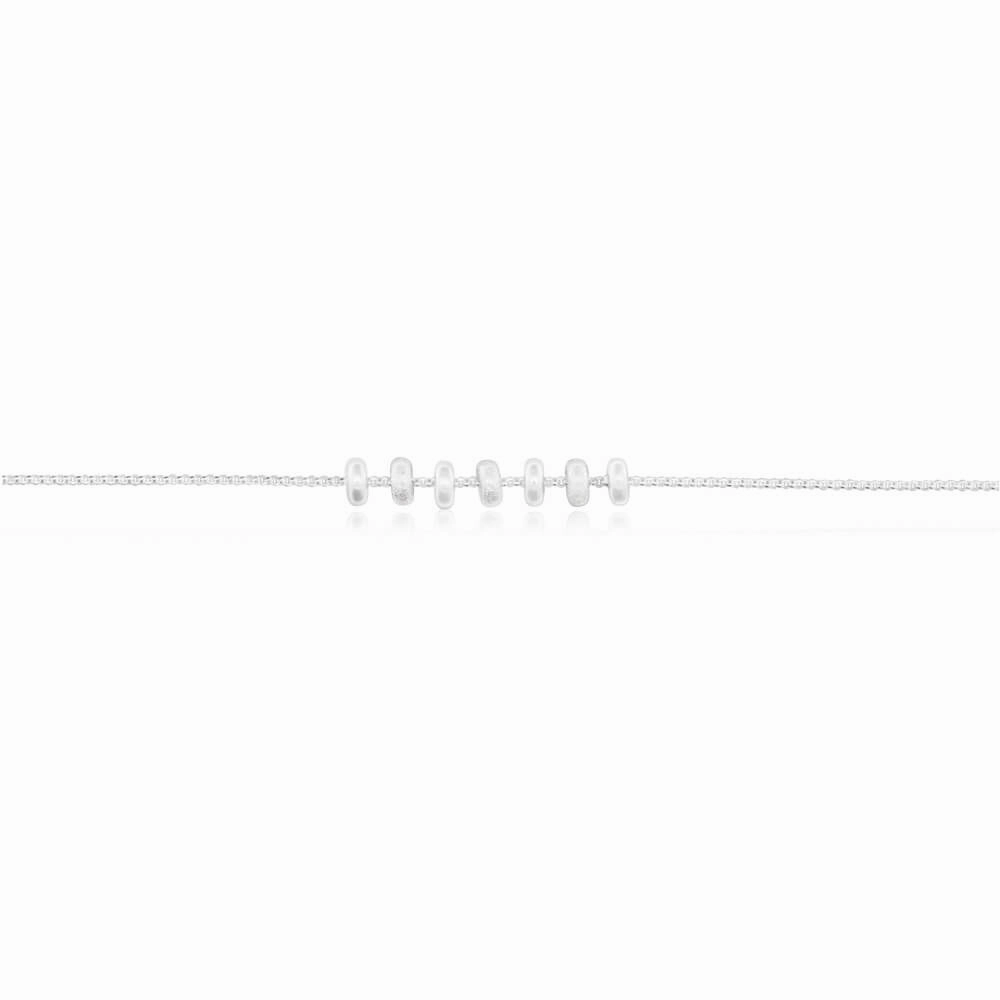 Sterling Silver 7 Rings of Luck Pendant Chain 45cm