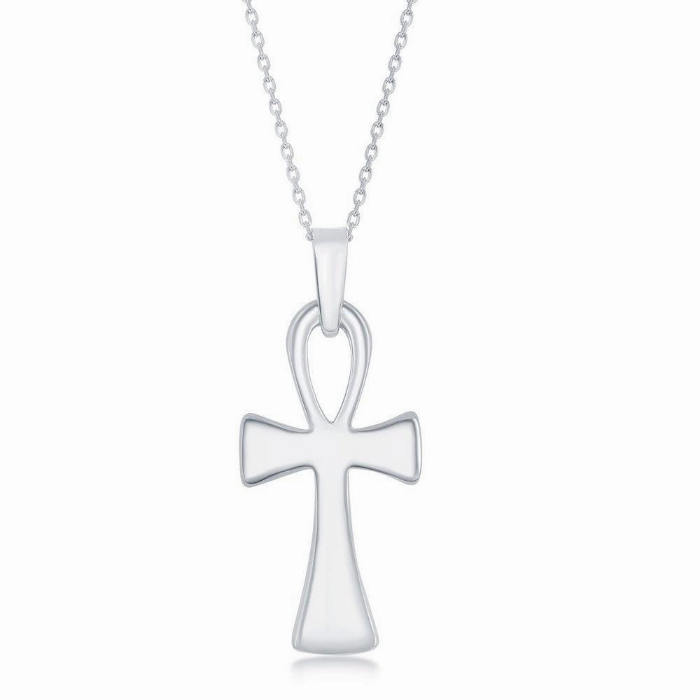 Sterling Silver Ankh Cross Pendant