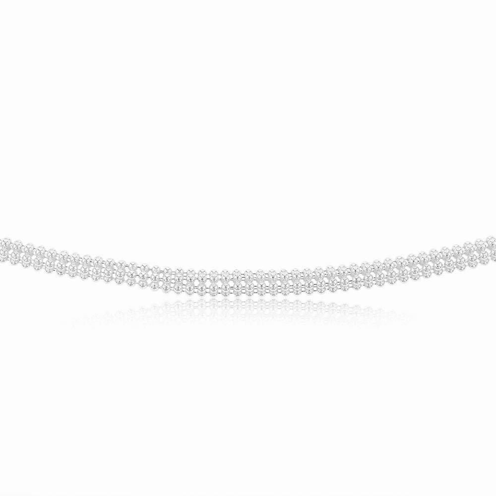 Sterling Silver Broad 42 5cm Chain