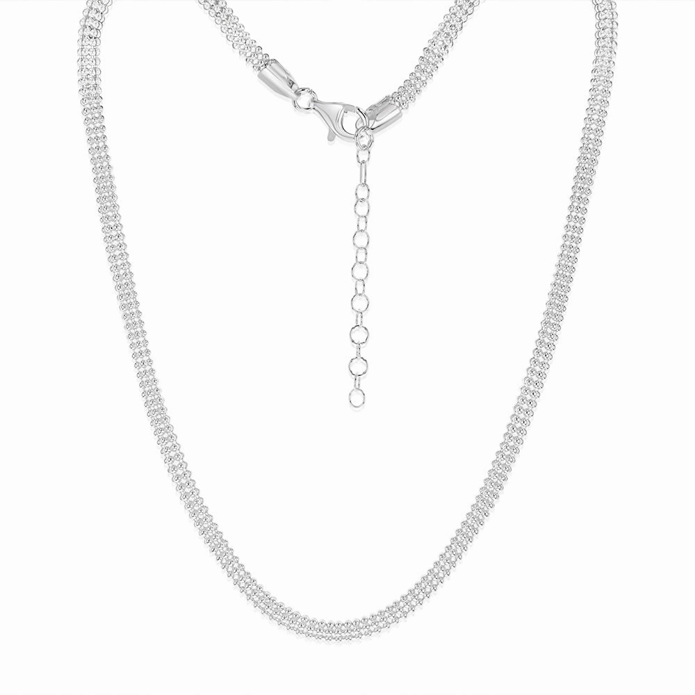 Sterling Silver Broad 42 5cm Chain