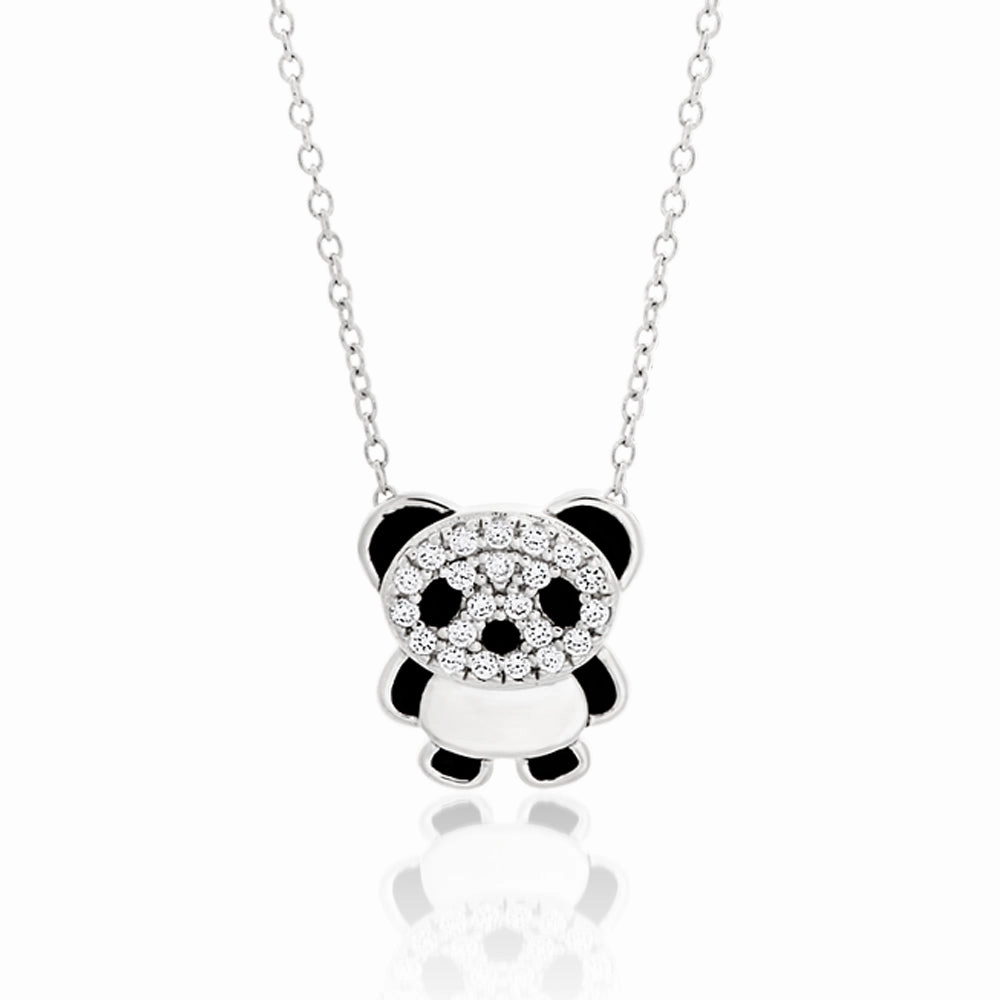 Sterling Silver Cubic Zirconia Pendant With 42cm Chain