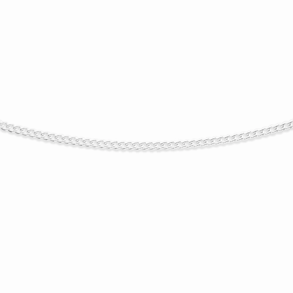 Sterling Silver Curb 100 Gauge 45cm Chain