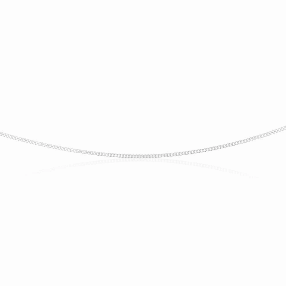 Sterling Silver Curb Dicut 40cm Chain
